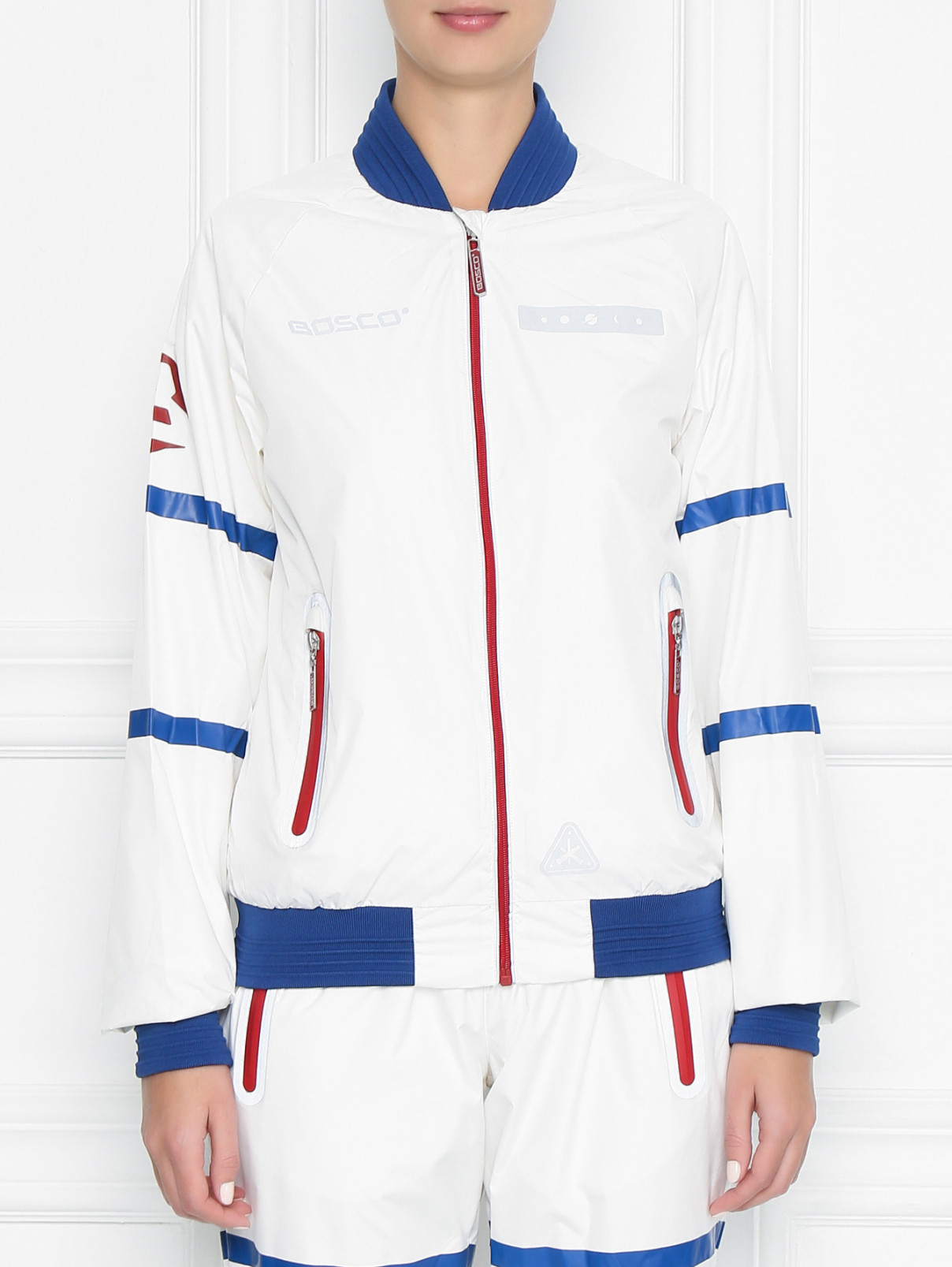 Спортивный костюм с принтом BOSCO  –  МодельОбщийВид3  – Цвет:  Белый