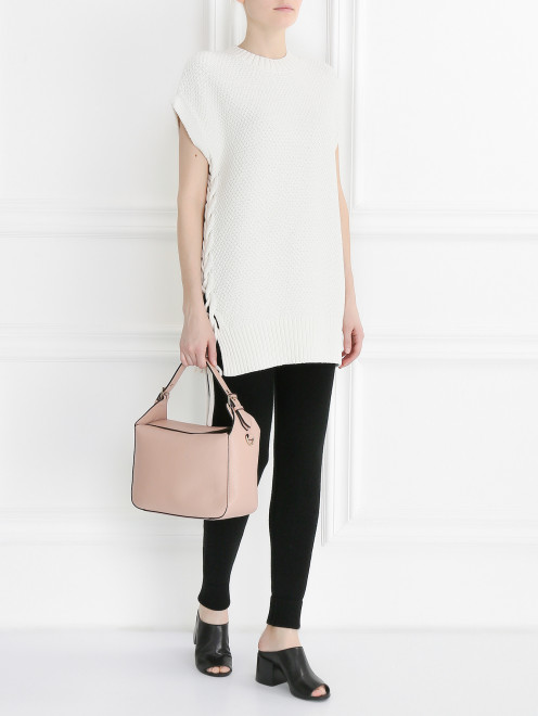 Удлиненный топ крупной вязки DKNY - Модель Общий вид