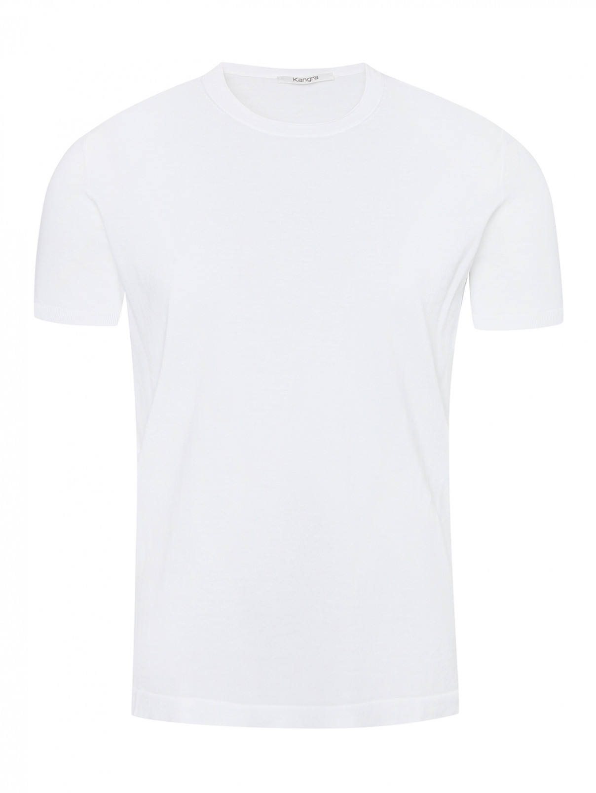 Трикотажная футболка из хлопка Kangra Cashmere  –  Общий вид  – Цвет:  Белый