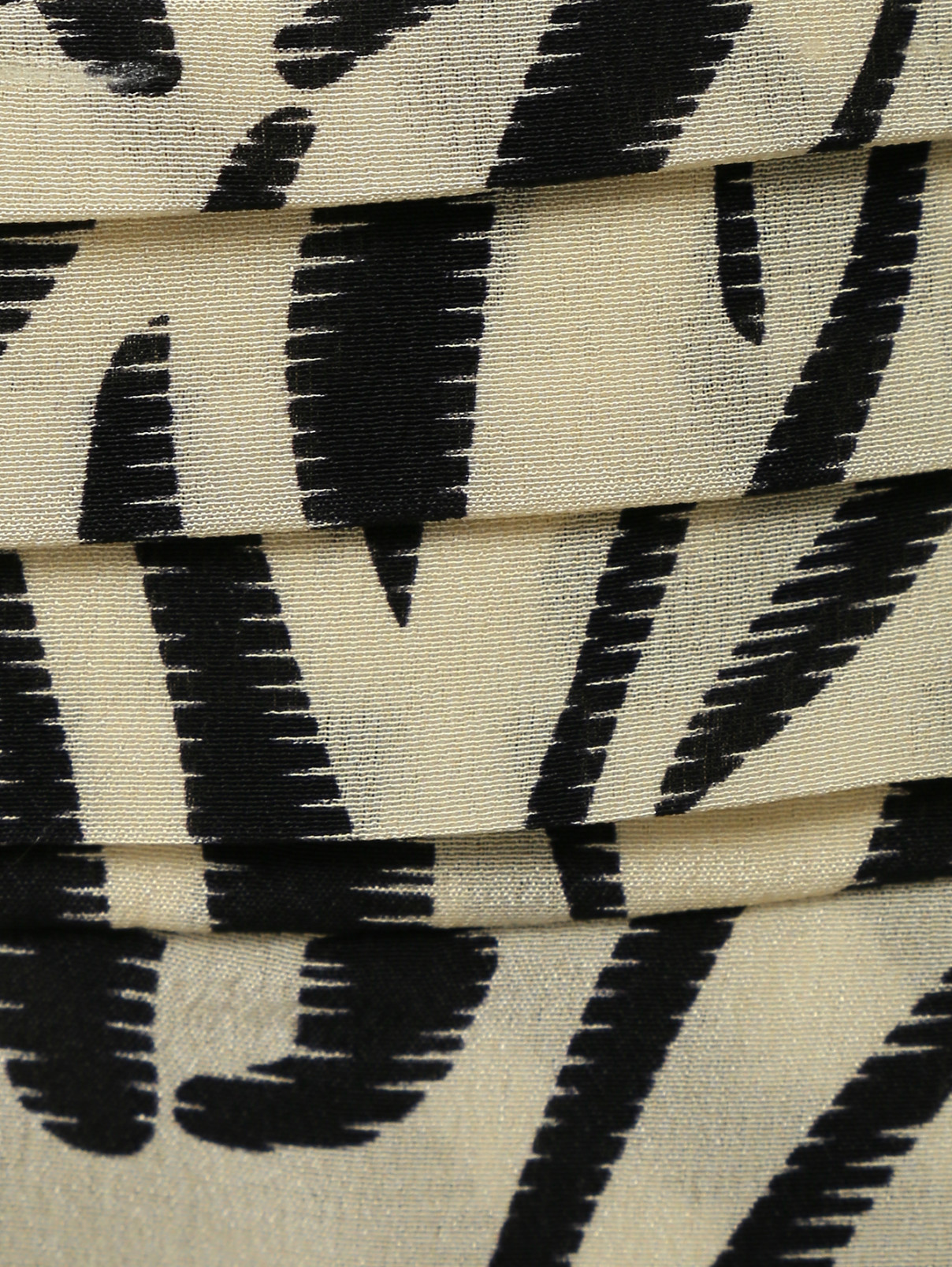 Платье из шелка с принтом и драпировкой Alberta Ferretti  –  Деталь1  – Цвет:  Черный