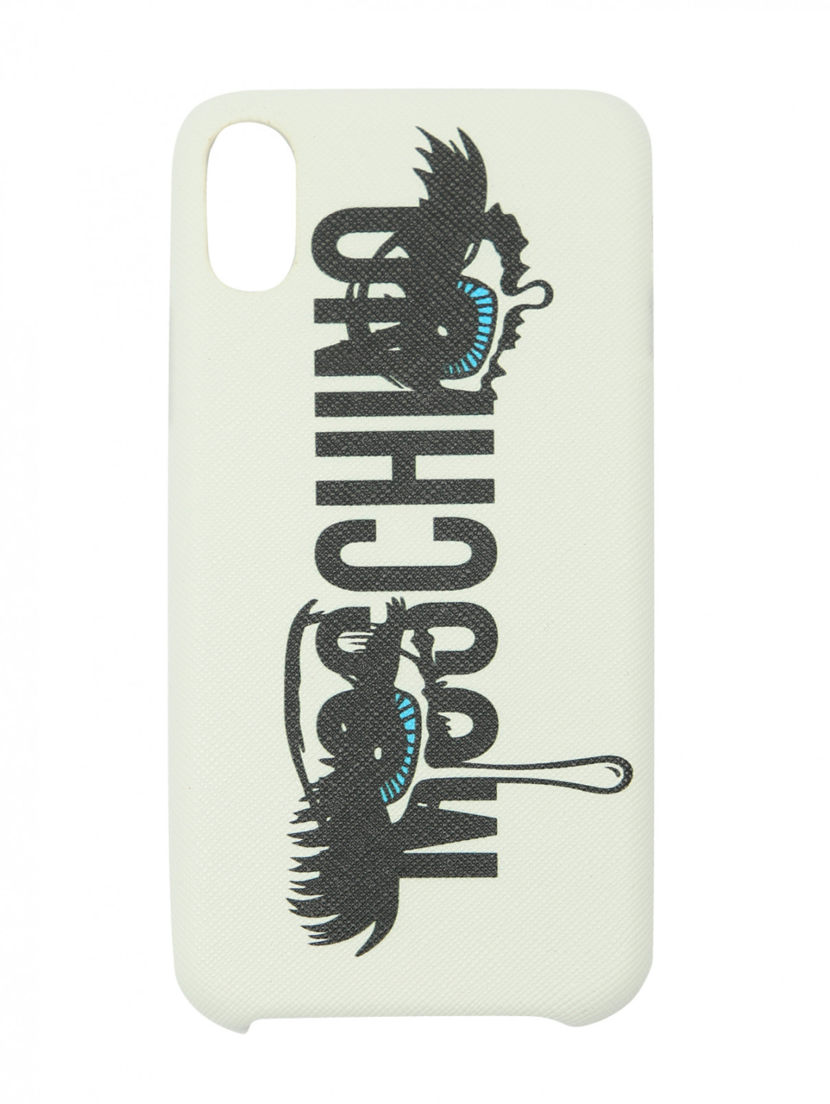 Чехол для IPhone 6 с принтом Moschino Couture  –  Общий вид  – Цвет:  Белый