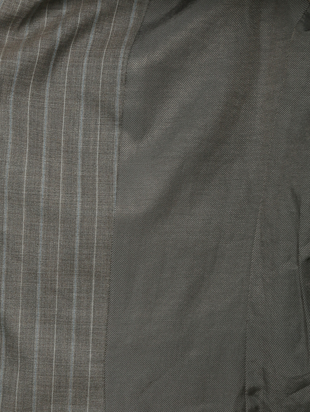 Пиджак из шерсти с узором "полоска" Veronique Branquinho  –  Деталь2  – Цвет:  Серый
