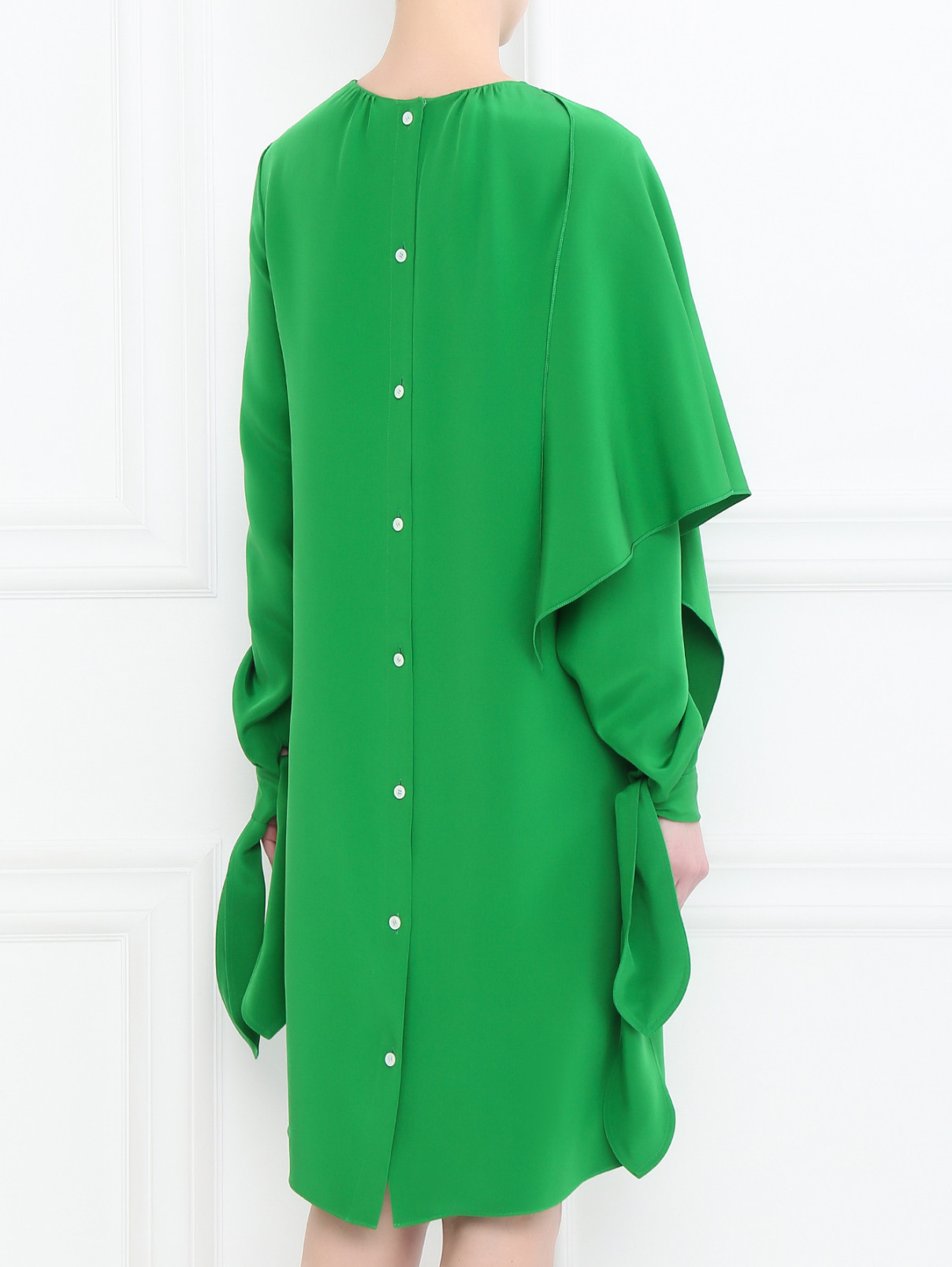 Платье из шелка Calvin Klein 205W39NYC  –  МодельВерхНиз1  – Цвет:  Зеленый