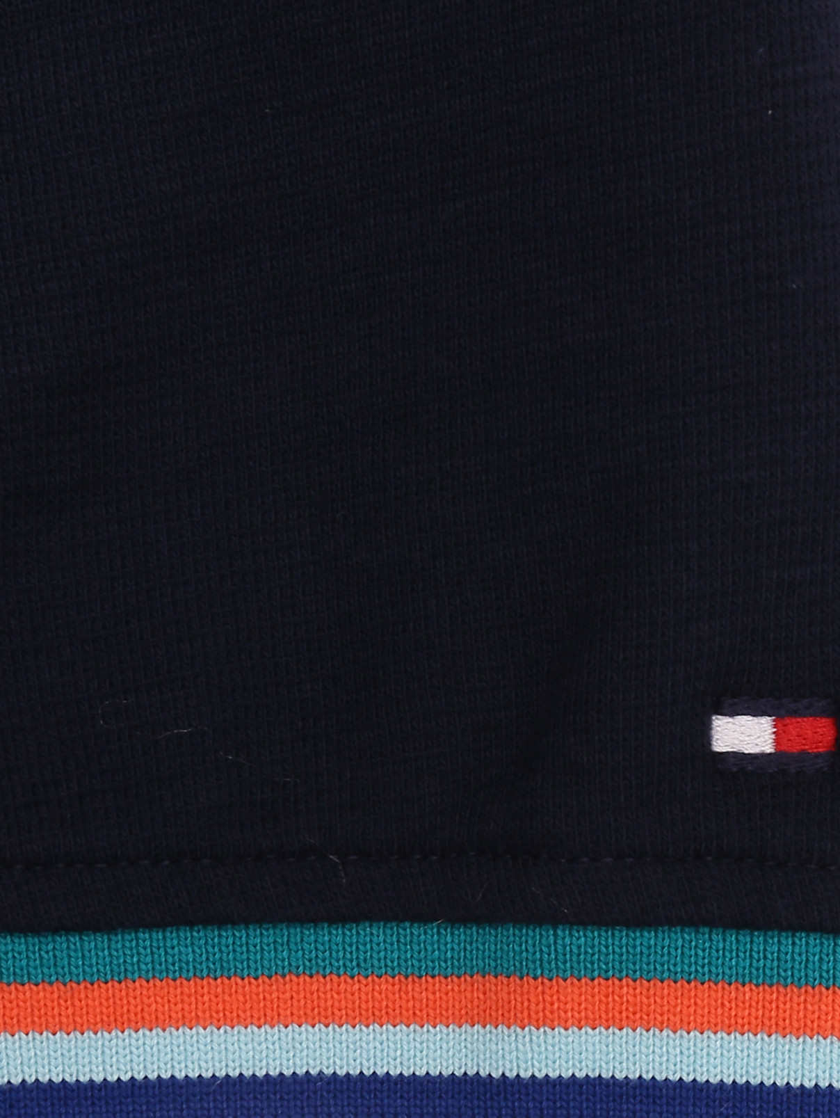 Поло из хлопка с коротким рукавом Tommy Hilfiger  –  Деталь1  – Цвет:  Синий