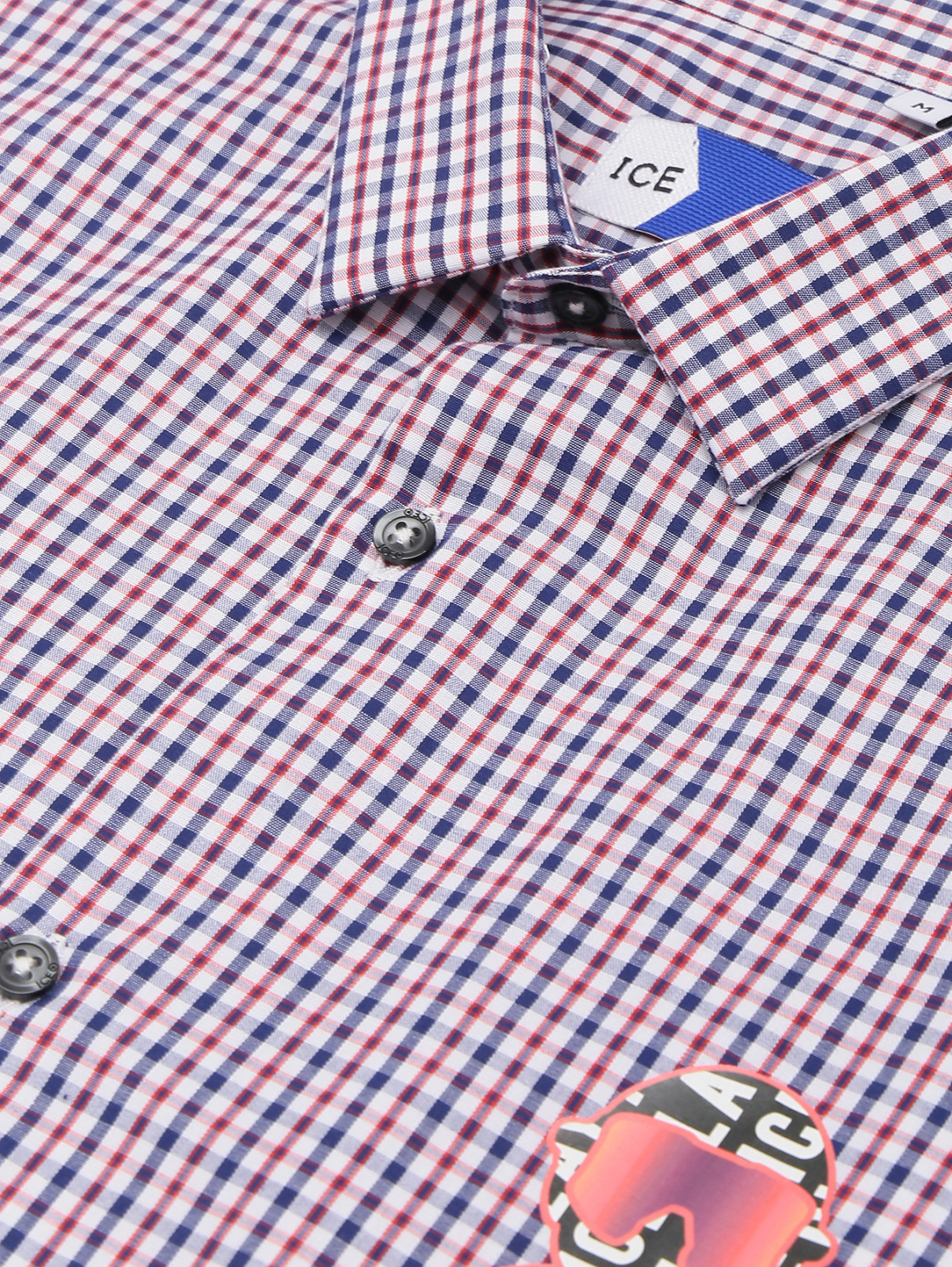 Рубашка из хлопка с узором Ice Play  –  Деталь  – Цвет:  Мультиколор