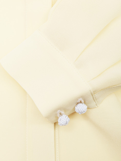 Блуза шелковая прямого кроя - Деталь