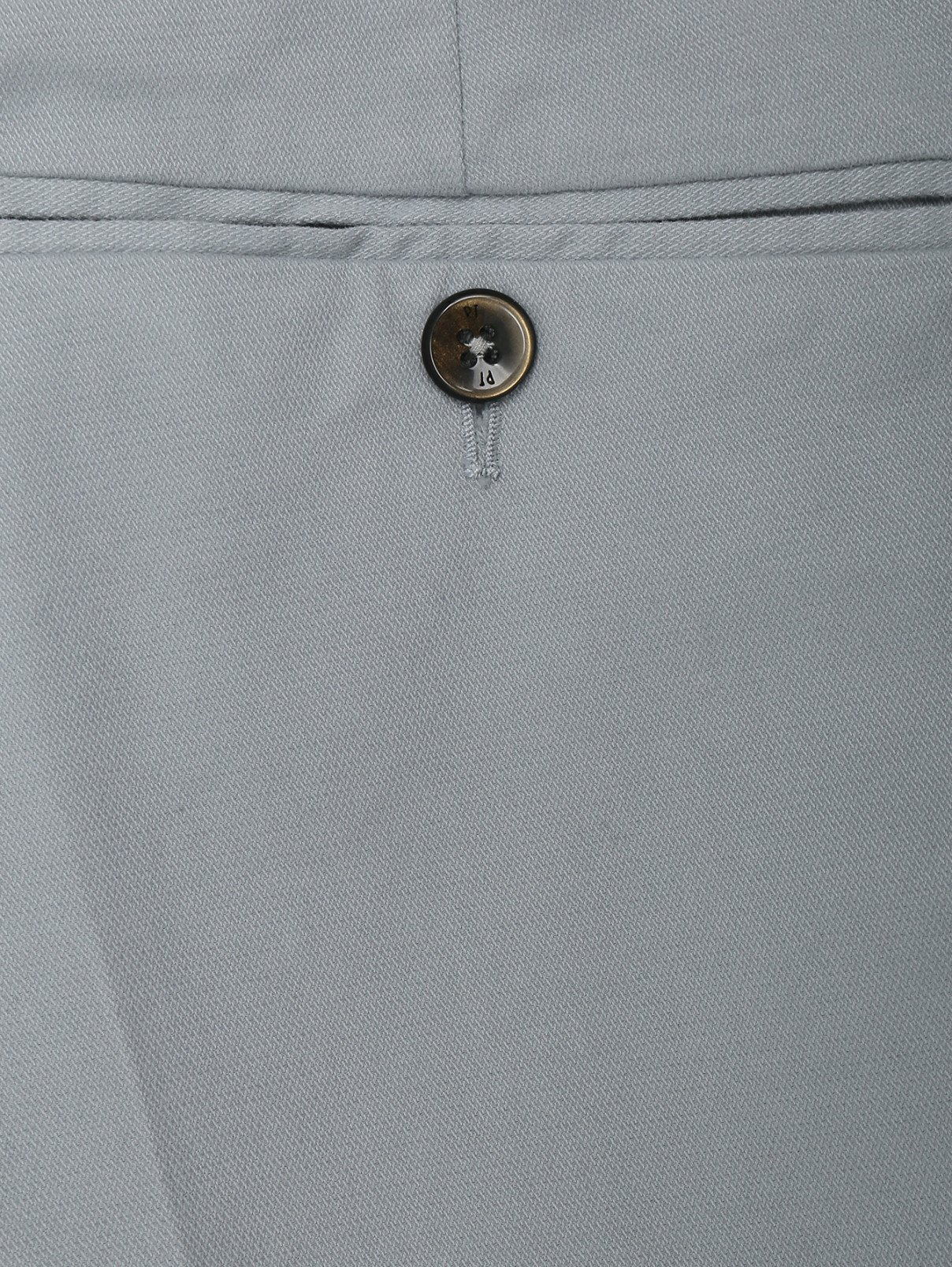 Брюки из шерсти и шелка с карманами PT Torino  –  Деталь1  – Цвет:  Серый