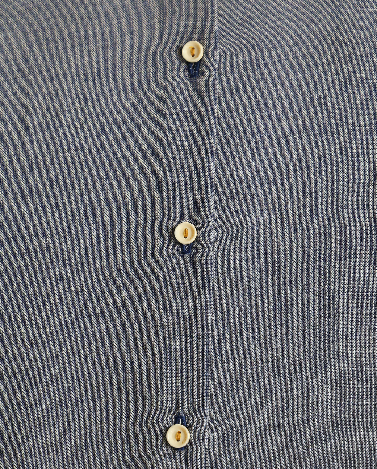 Рубашка с воротником-стойкой из смешанного хлопка Tinsels  –  Деталь2  – Цвет:  Синий
