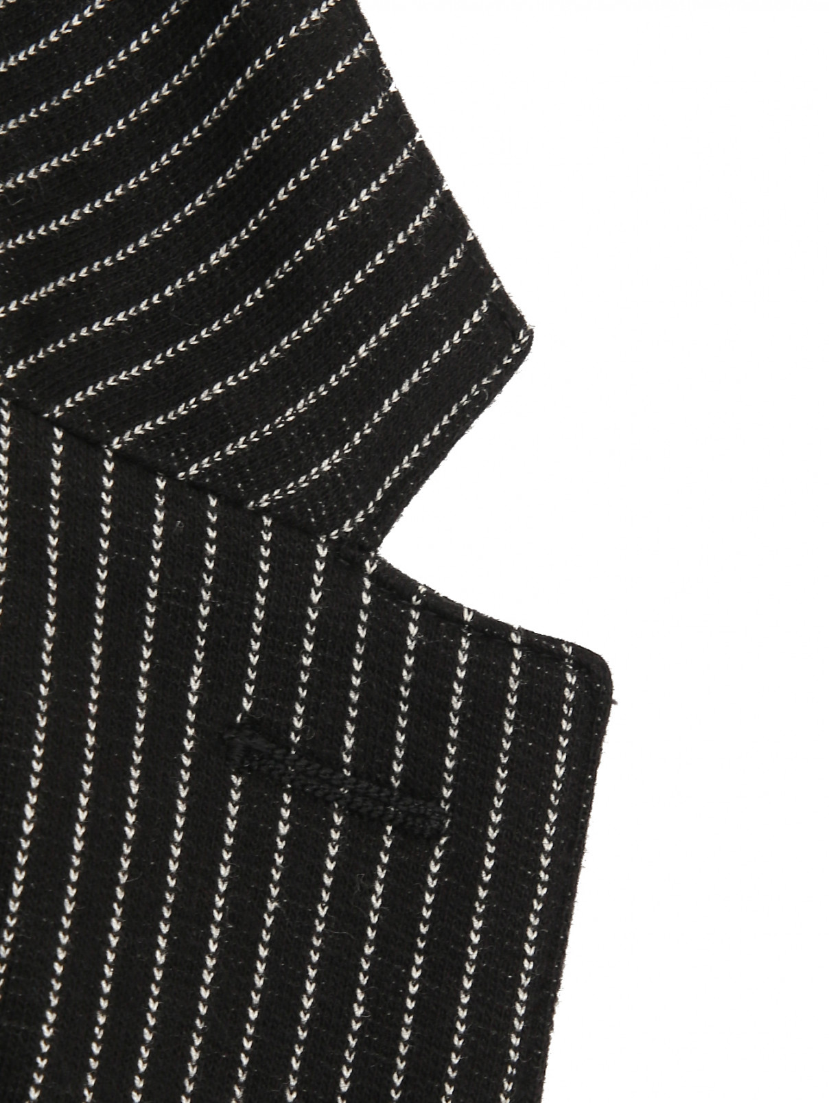 Пиджак трикотажный в полоску Dolce & Gabbana  –  Деталь1  – Цвет:  Черный