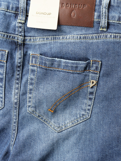 Укороченные джинсы декорированные помпонами Dondup - Деталь