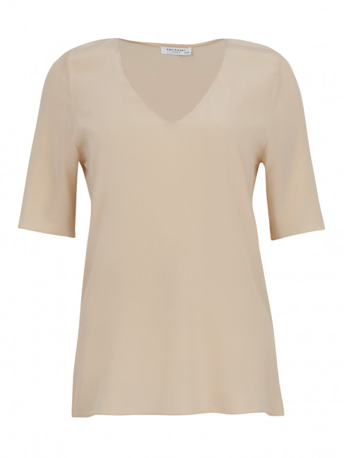 Блуза из шелка свободного кроя - Общий вид