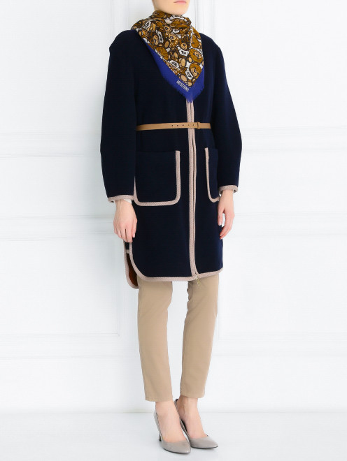 Пальто из шерсти с накладными карманами Tara Jarmon - Модель Общий вид