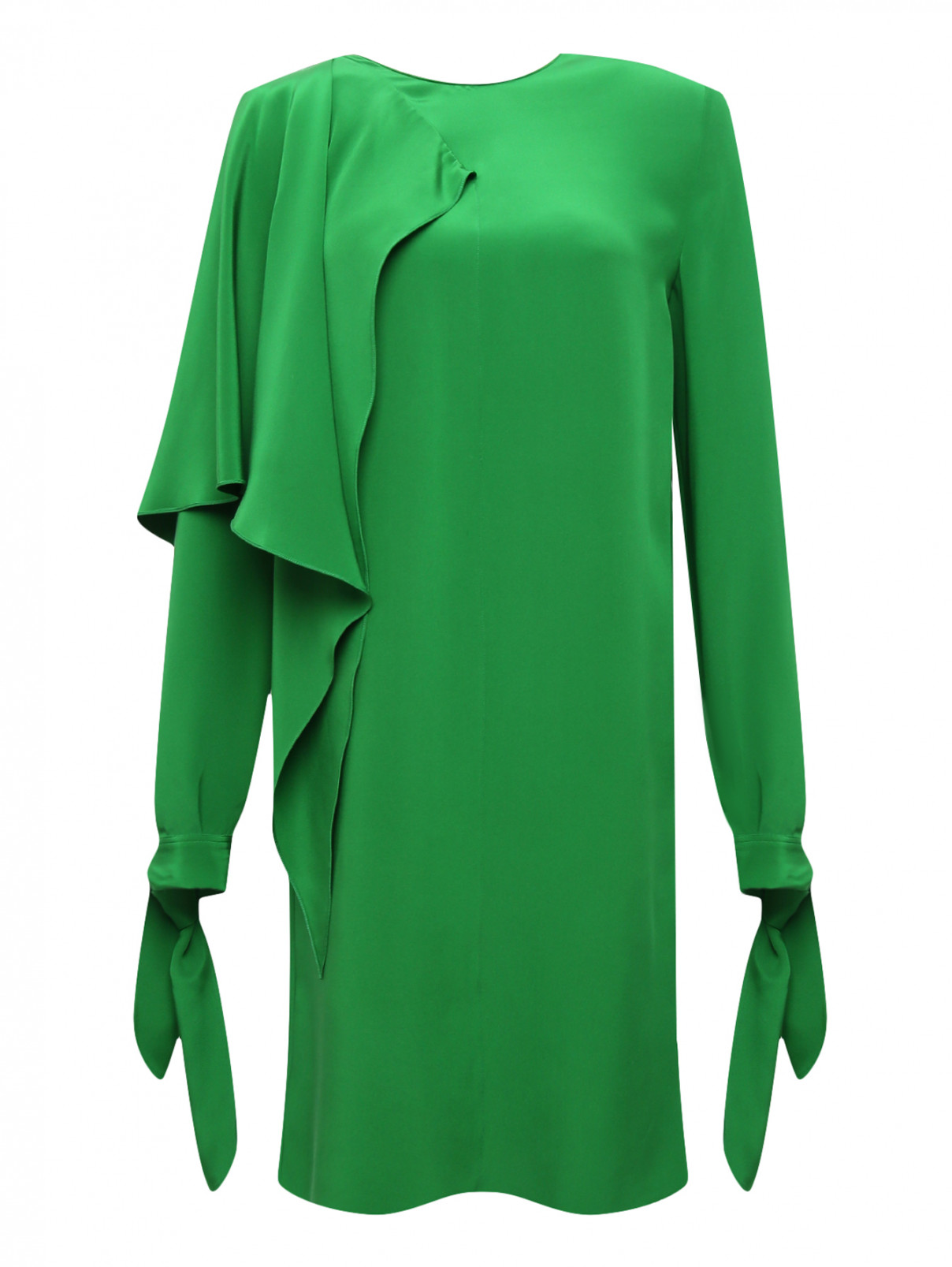 Платье из шелка Calvin Klein 205W39NYC  –  Общий вид  – Цвет:  Зеленый