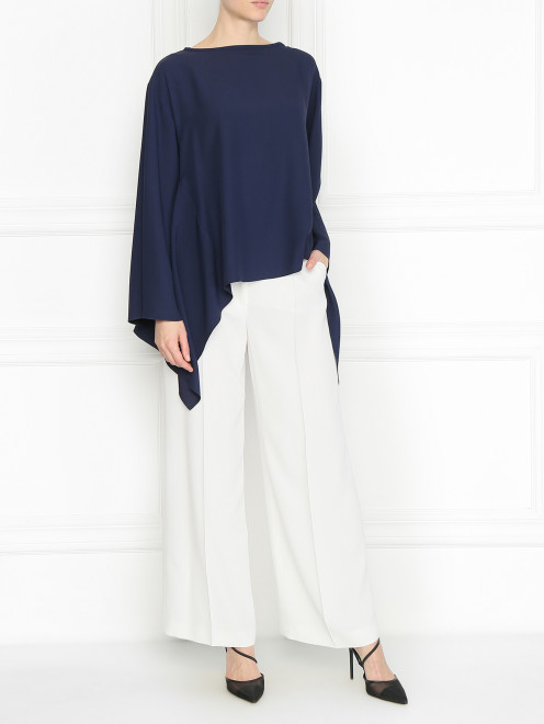 Блуза с расклешенными рукавами и низом Alberta Ferretti - МодельОбщийВид