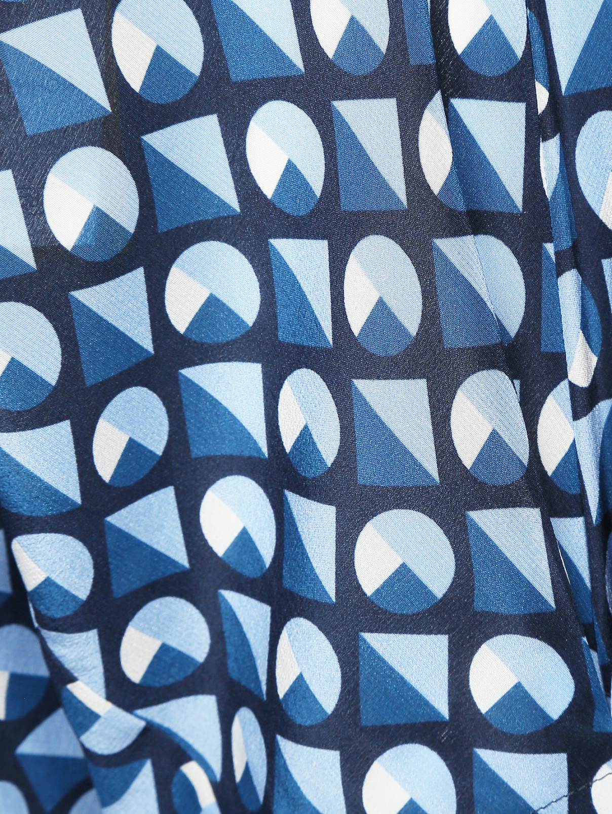 Блуза из шелка с узором Altea  –  Деталь1  – Цвет:  Узор