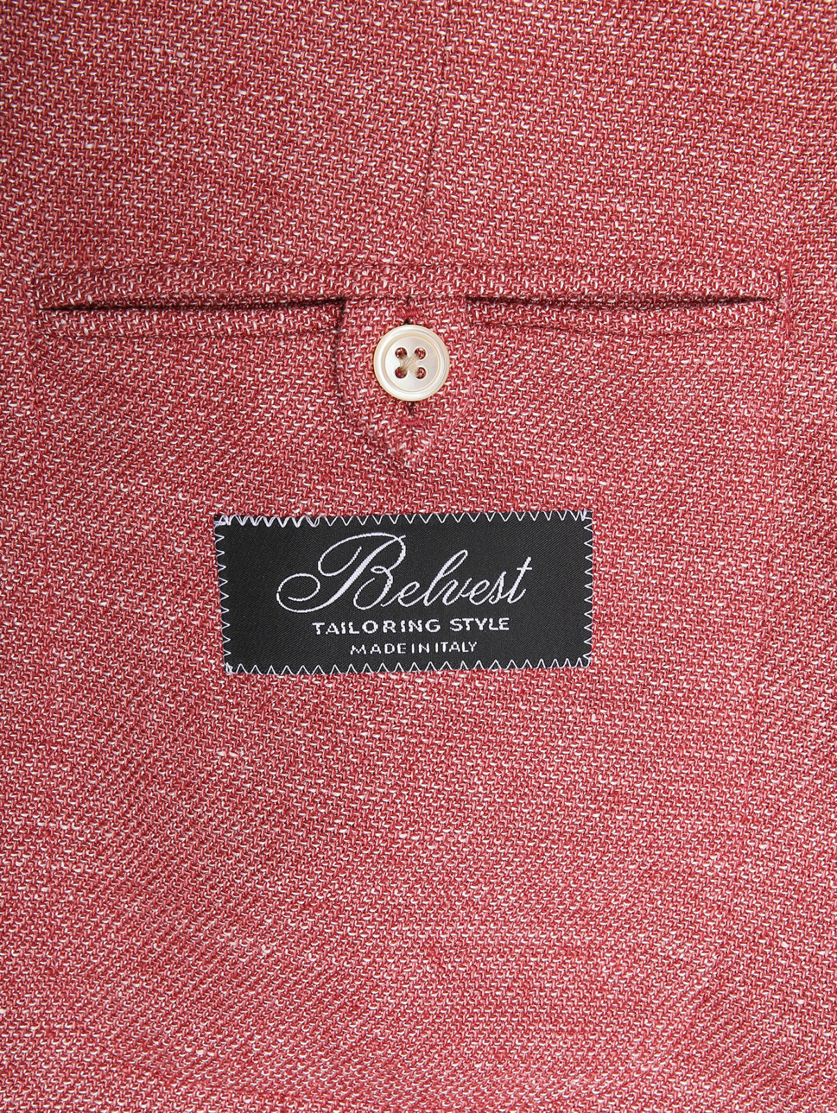 Пиджак с накладными карманами Belvest  –  Деталь2  – Цвет:  Красный