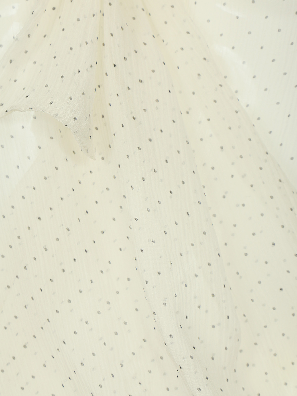 Топ из шелка John Galliano  –  Деталь  – Цвет:  Белый