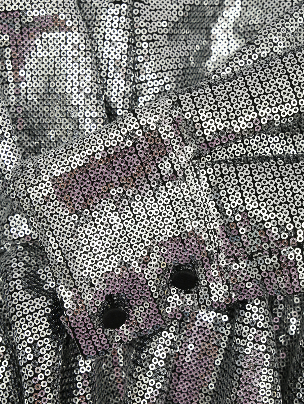 Платье вышитое пайетками, со сборкой на талии MSGM  –  Деталь  – Цвет:  Серый