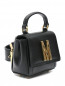Мини-сумка с логотипом на цепочке Moschino  –  Обтравка1