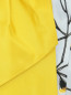 Платье из атласа с принтом и ассиметричным лифом Carolina Herrera  –  Деталь1