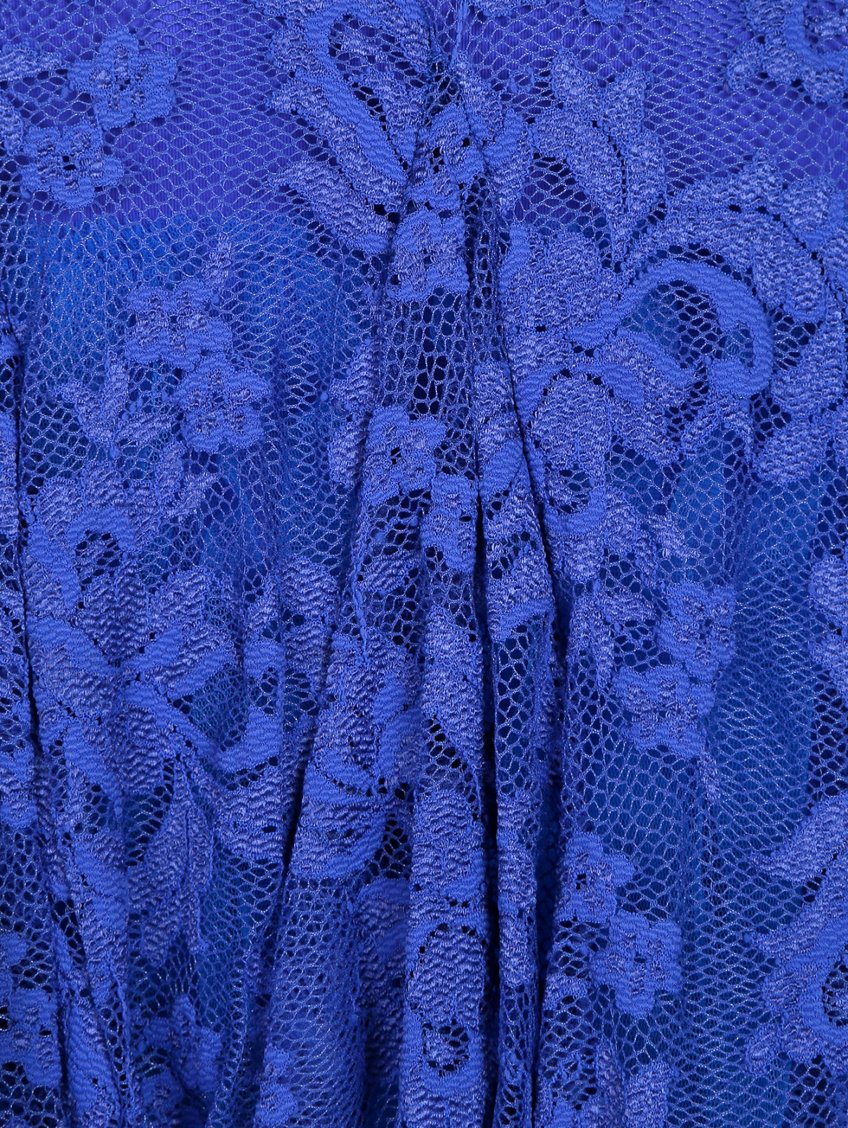 Платье из кружевного полотна с пышной юбкой Olvi's  –  Деталь1  – Цвет:  Синий
