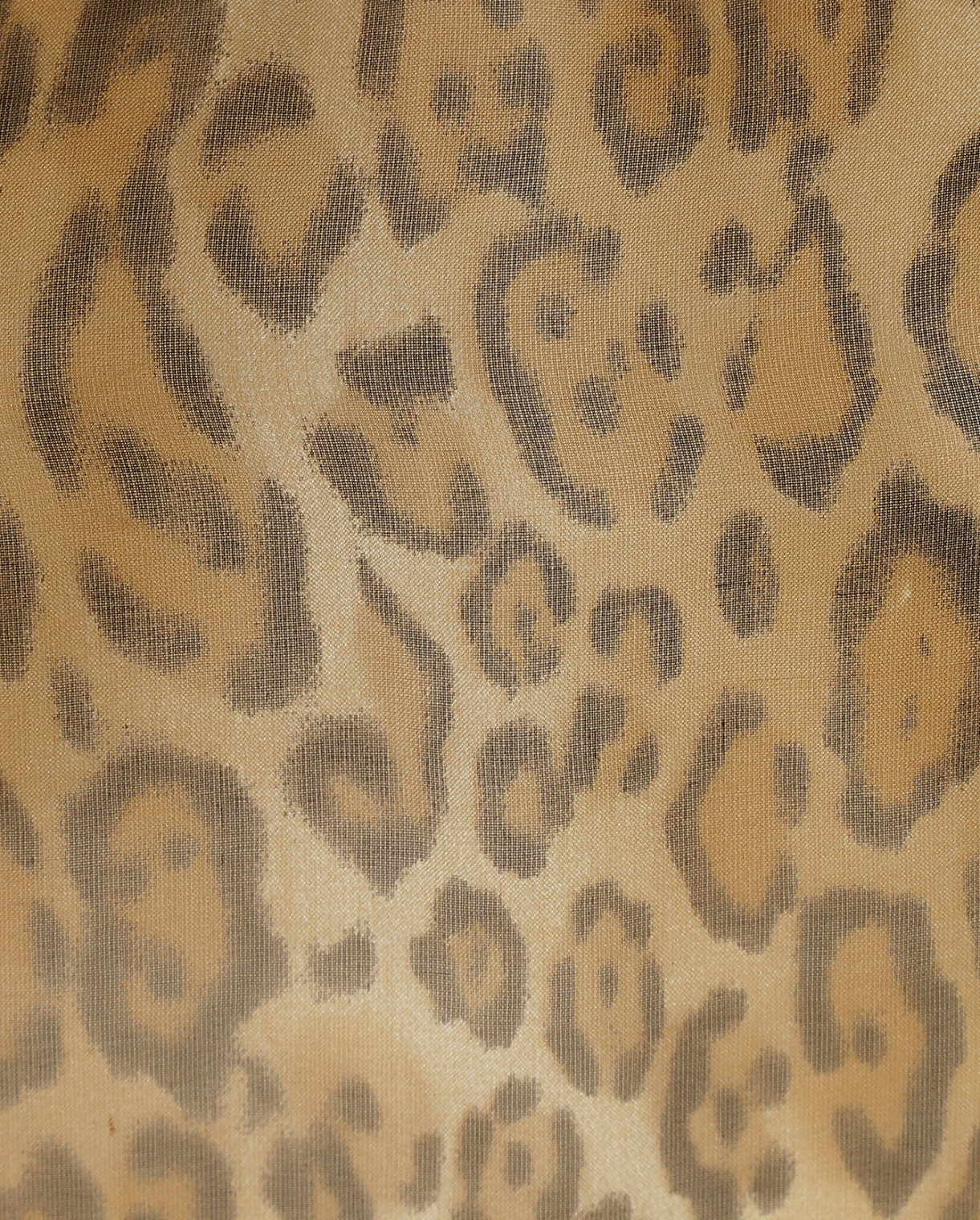Сорочка из шелка с анималистичным принтом и съемной фурнитурой Grazia'lliani  –  Деталь  – Цвет:  Коричневый