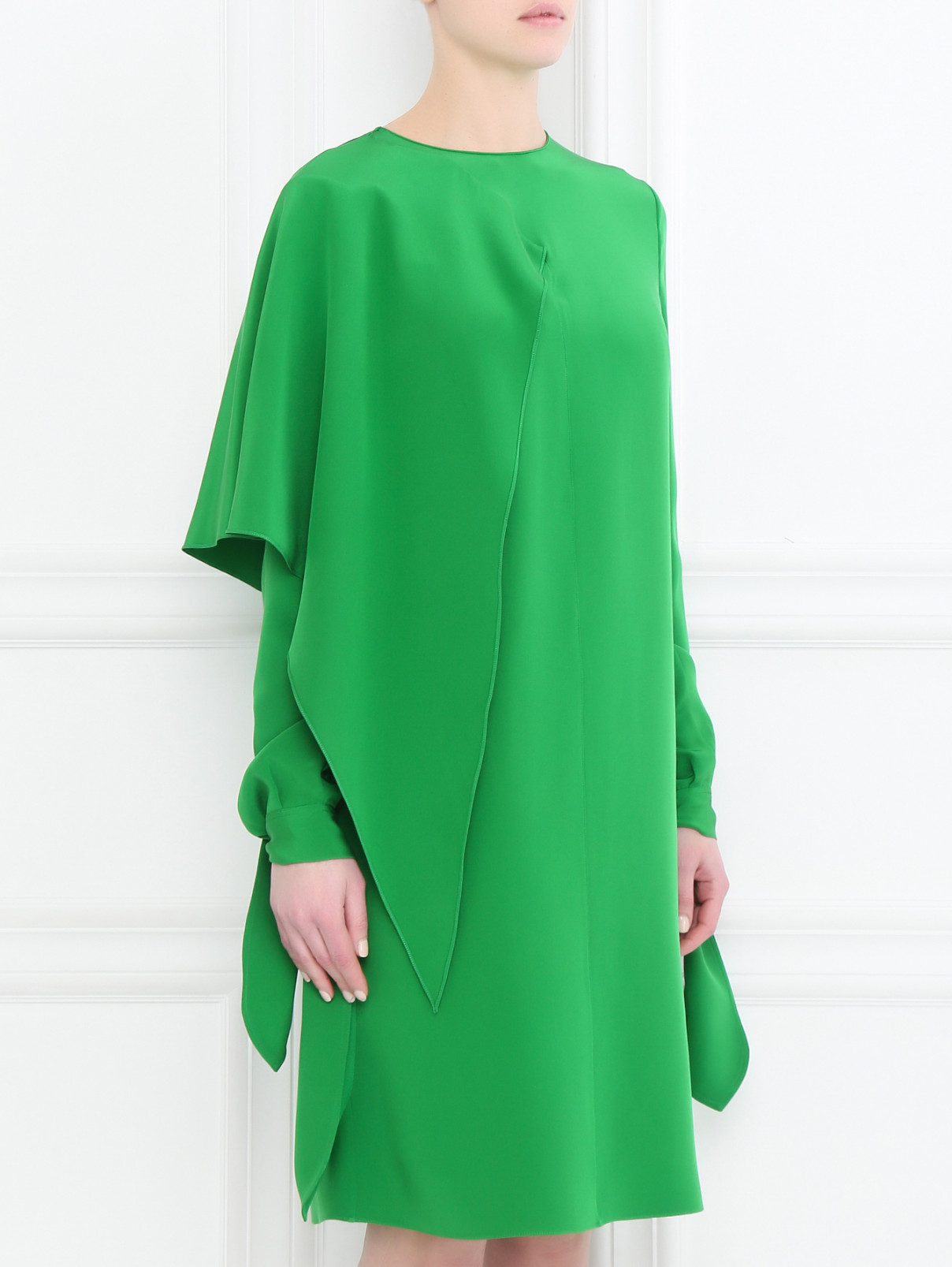 Платье из шелка Calvin Klein 205W39NYC  –  МодельВерхНиз  – Цвет:  Зеленый