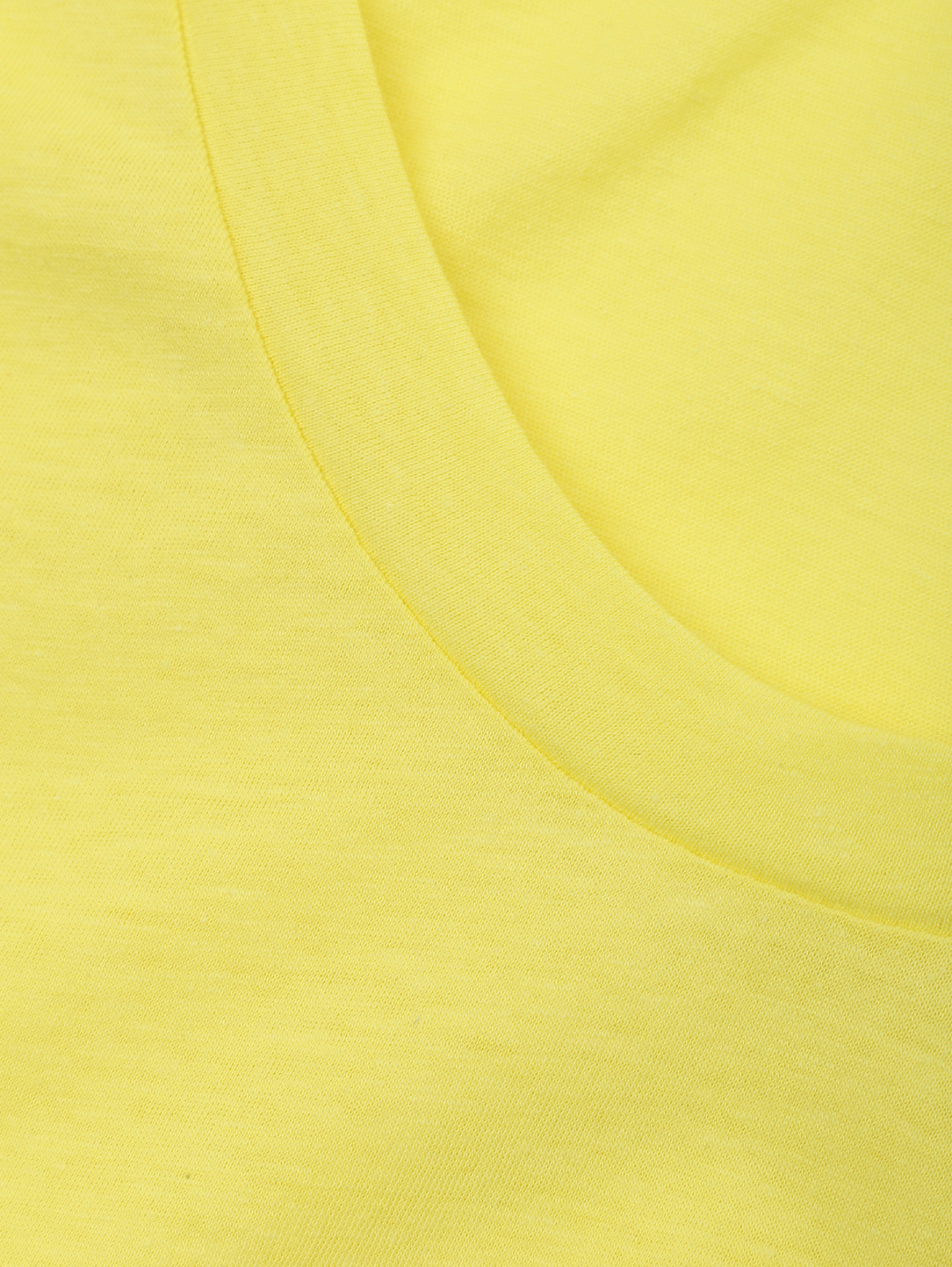 Футболка из хлопка с круглым вырезом Isabel Marant  –  Деталь1  – Цвет:  Желтый