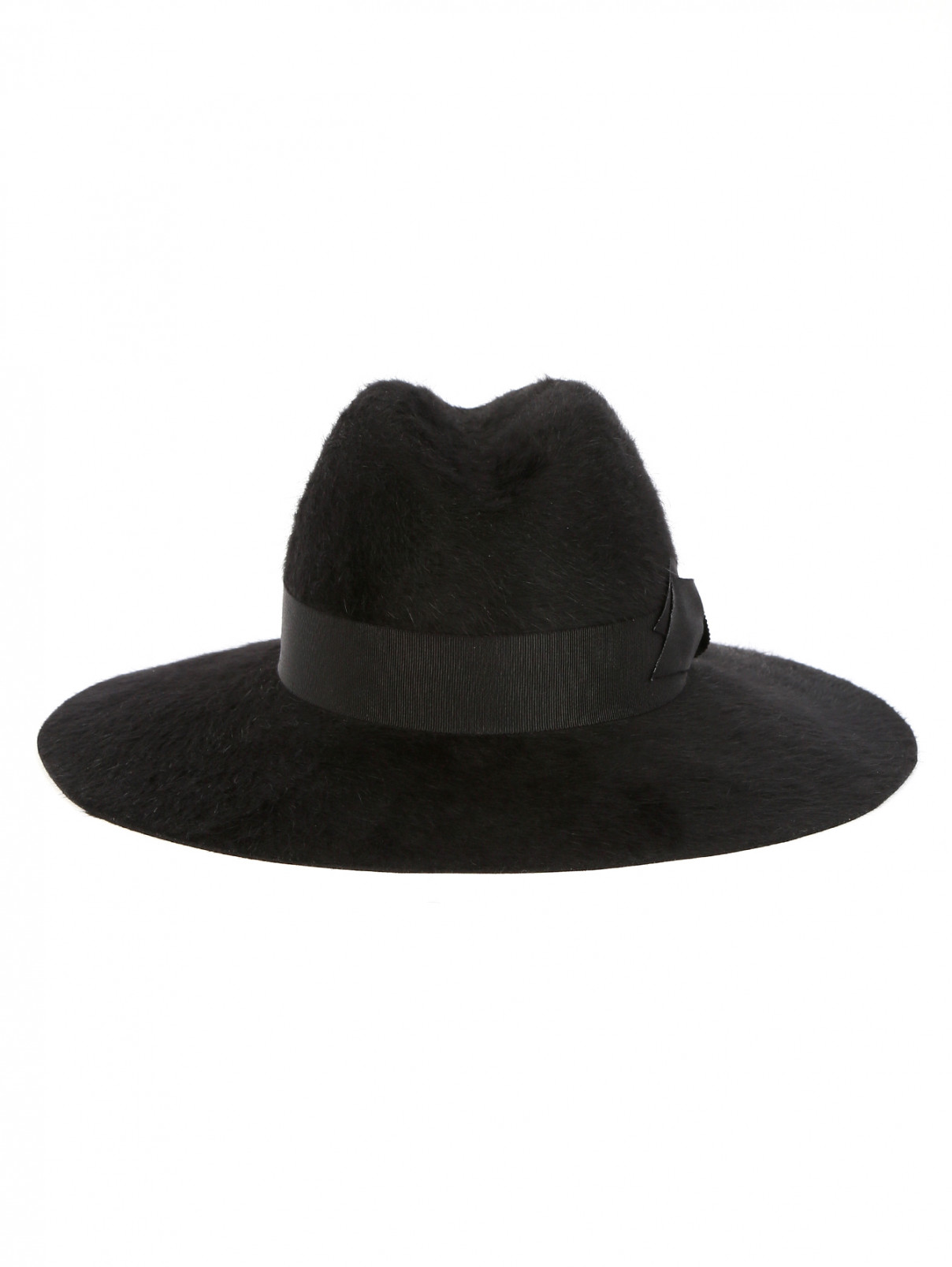 Шляпа из шерсти с широкими полями Bally  –  Обтравка2  – Цвет:  Черный
