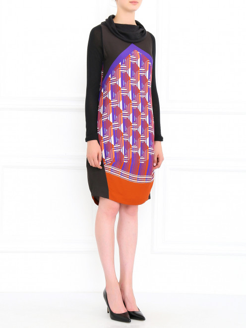 Платье свободного фасона с узором  Isola Marras - Модель Общий вид