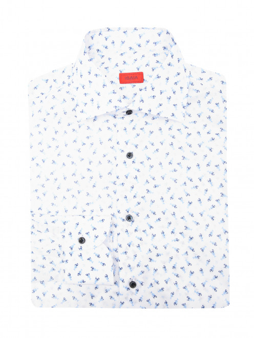 Рубашка из хлопка с узором - Общий вид